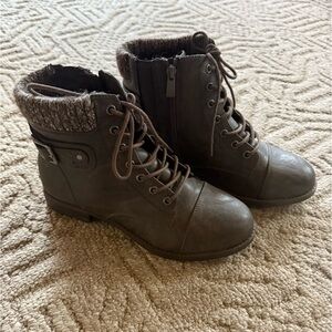 Torrid Brown Lace-Up/Sipper Boots